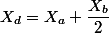 X_d = X_a + \dfrac{X_b}{2}